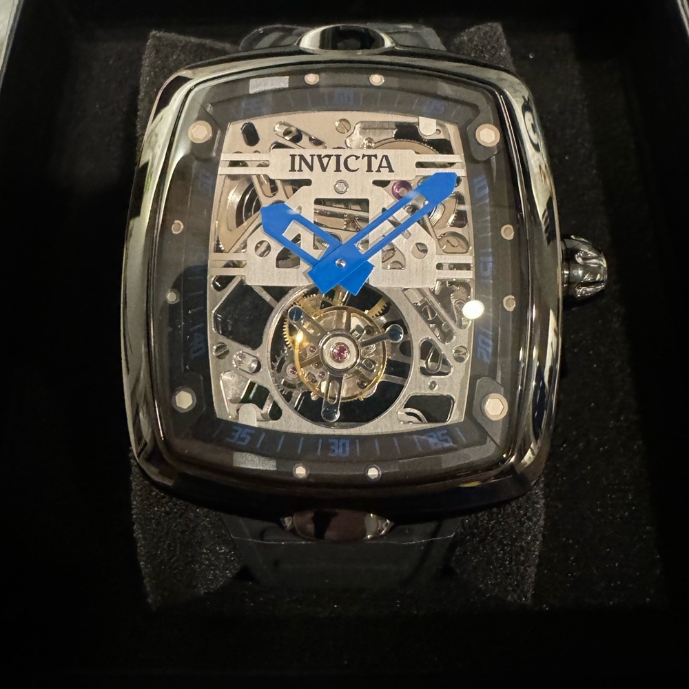 Invicta Tourbillon S1 Rally Diablo Mens Watch Skeleton Black Dial 35283 New!